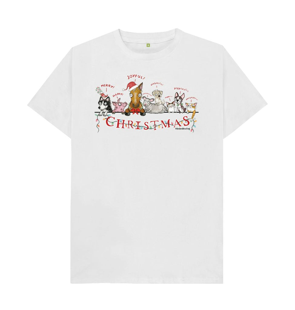 White \"Magical Christmas\" Organic T-shirt
