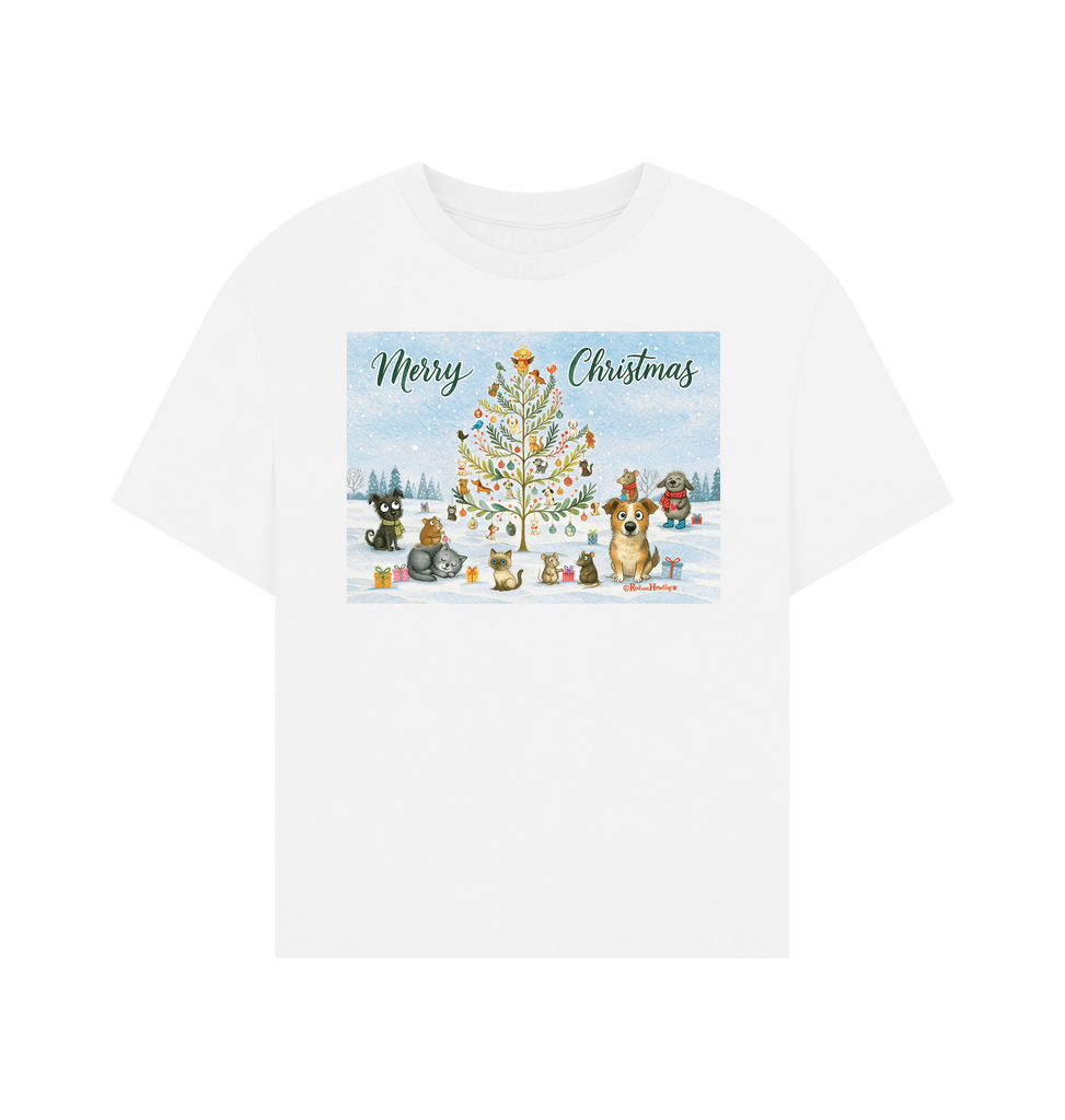 White Printed T-shirt Front