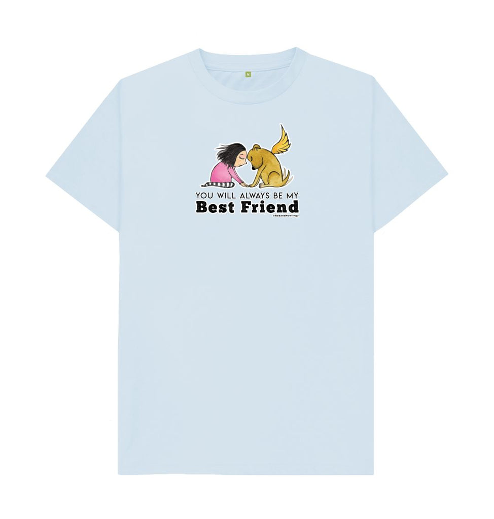 Sky Blue Best Friend Organic T-shirt