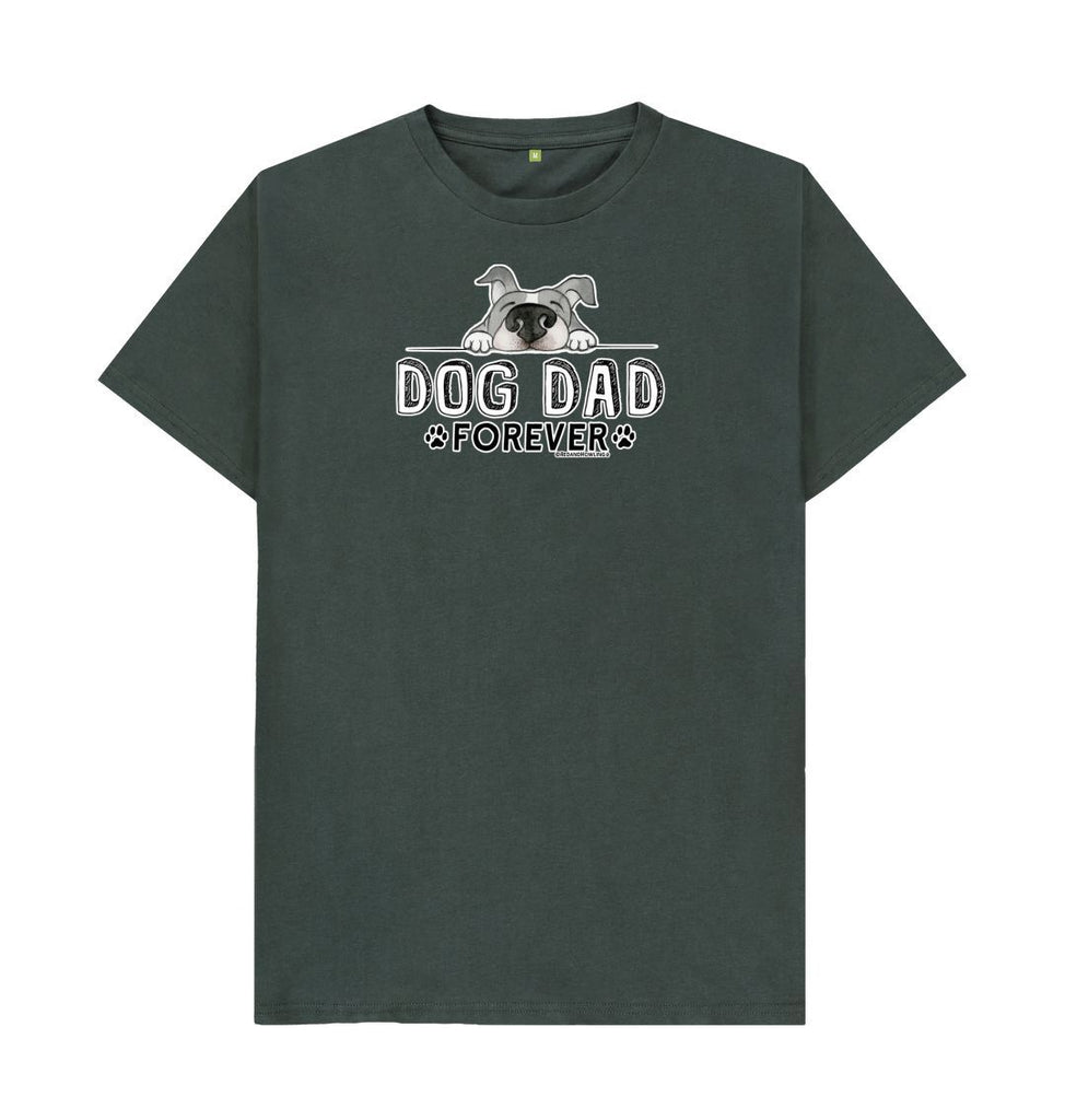 Dark Grey Dog DAD Forever Organic T-shirt