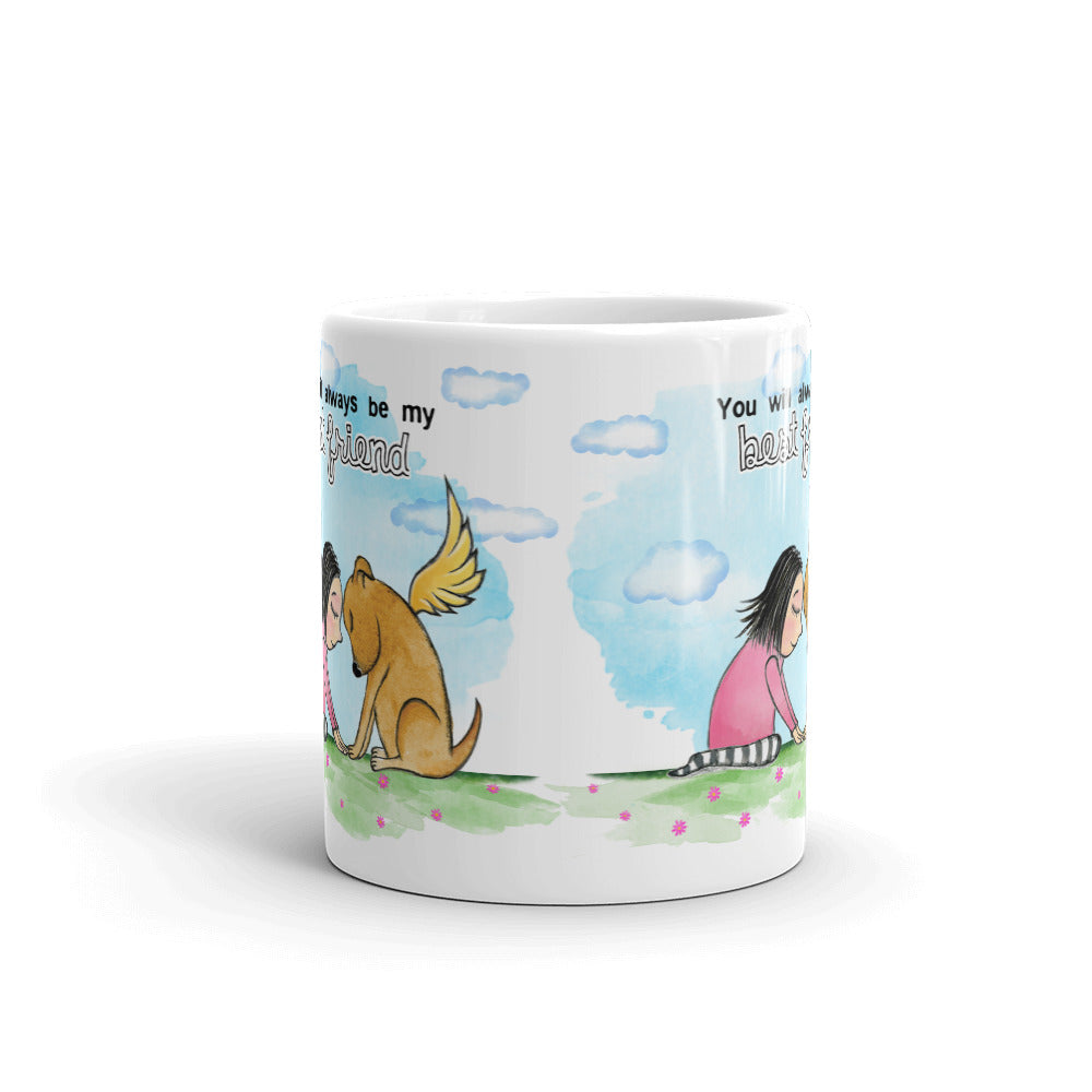 Best Friend: Dog mug - Red and Howling
