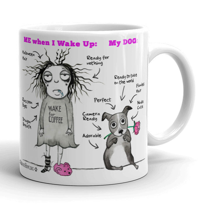 My Dog is Perfect mug - Red and Howling