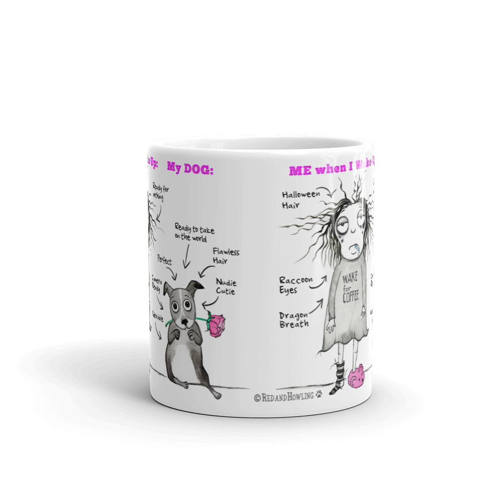 My Dog is Perfect mug - Red and Howling