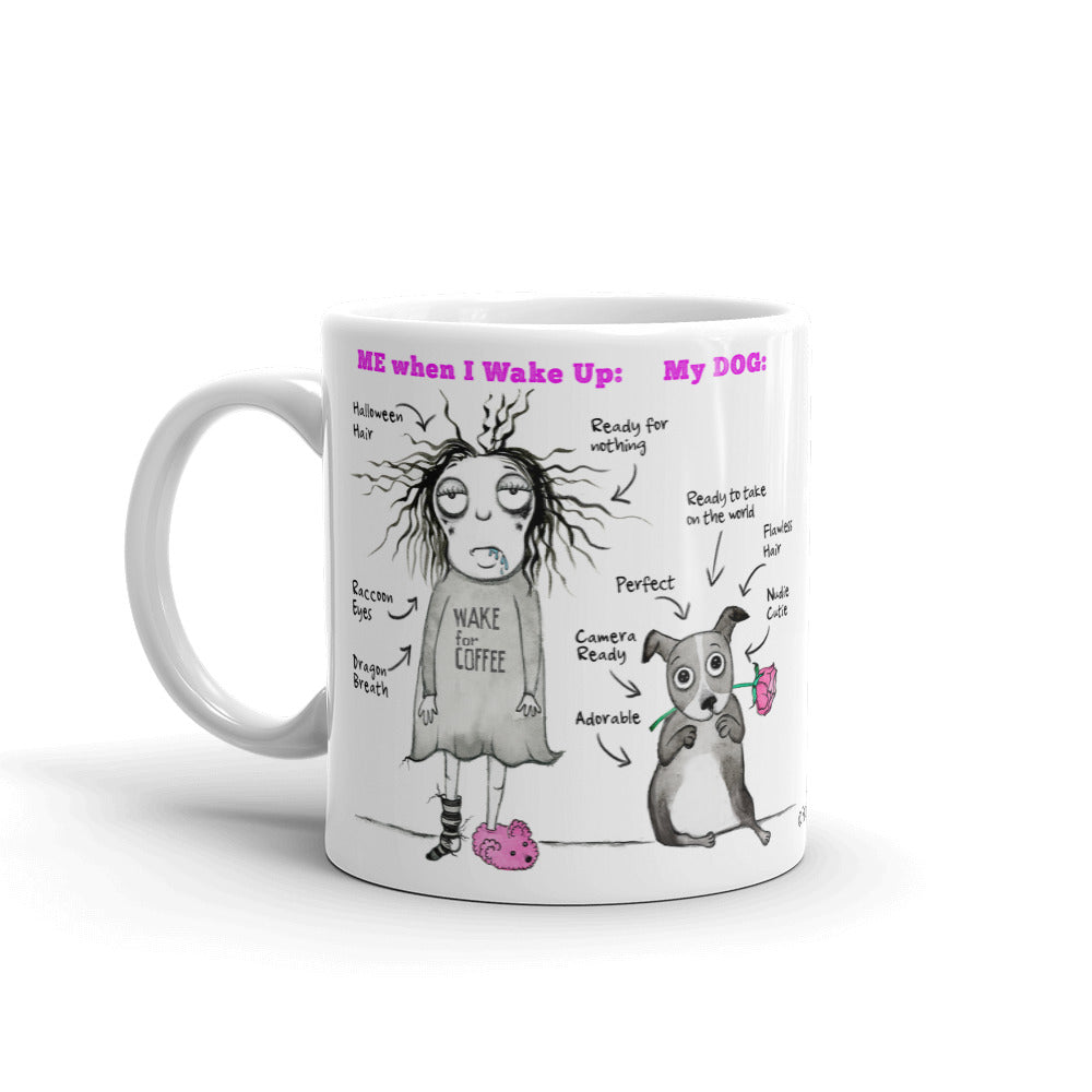 My Dog is Perfect mug - Red and Howling