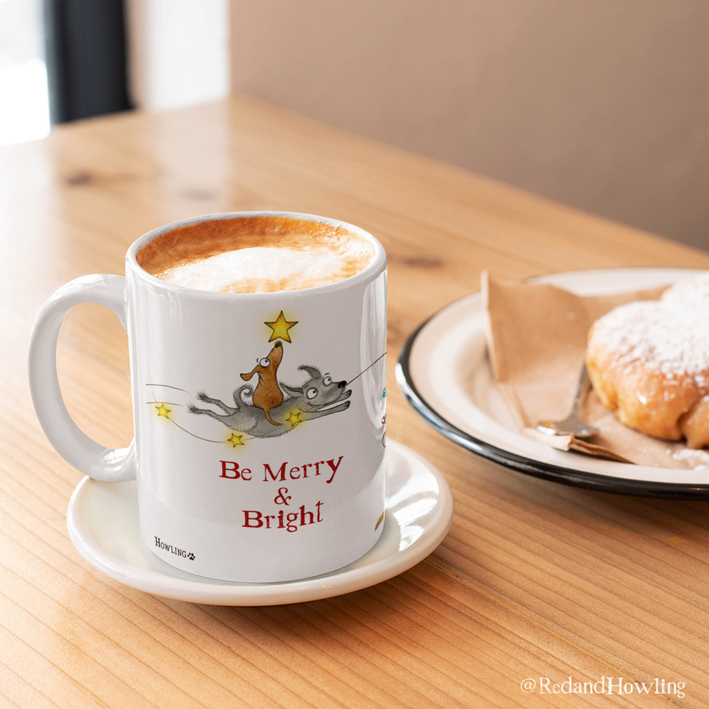 "Be Merry" Holiday Mug (NEW for 2019!) - Red and Howling