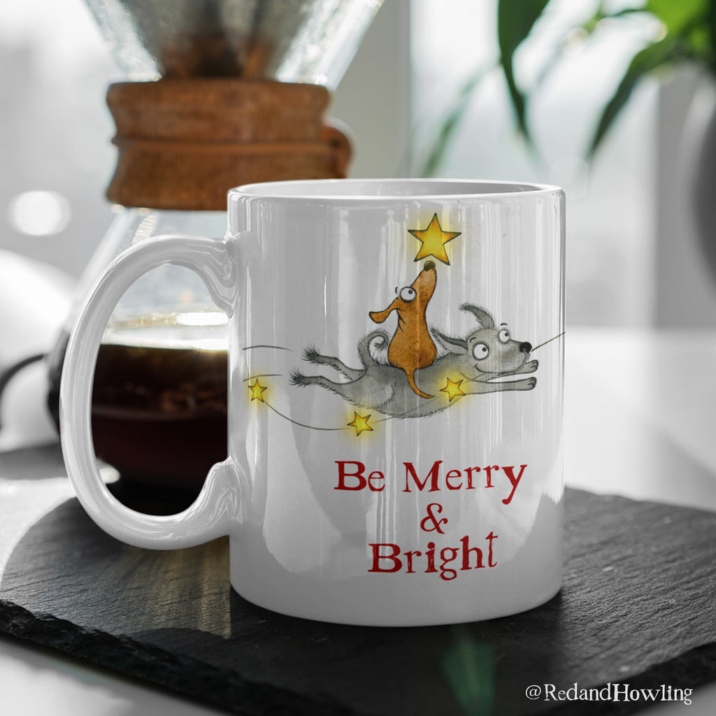 "Be Merry" Holiday Mug (NEW for 2019!) - Red and Howling