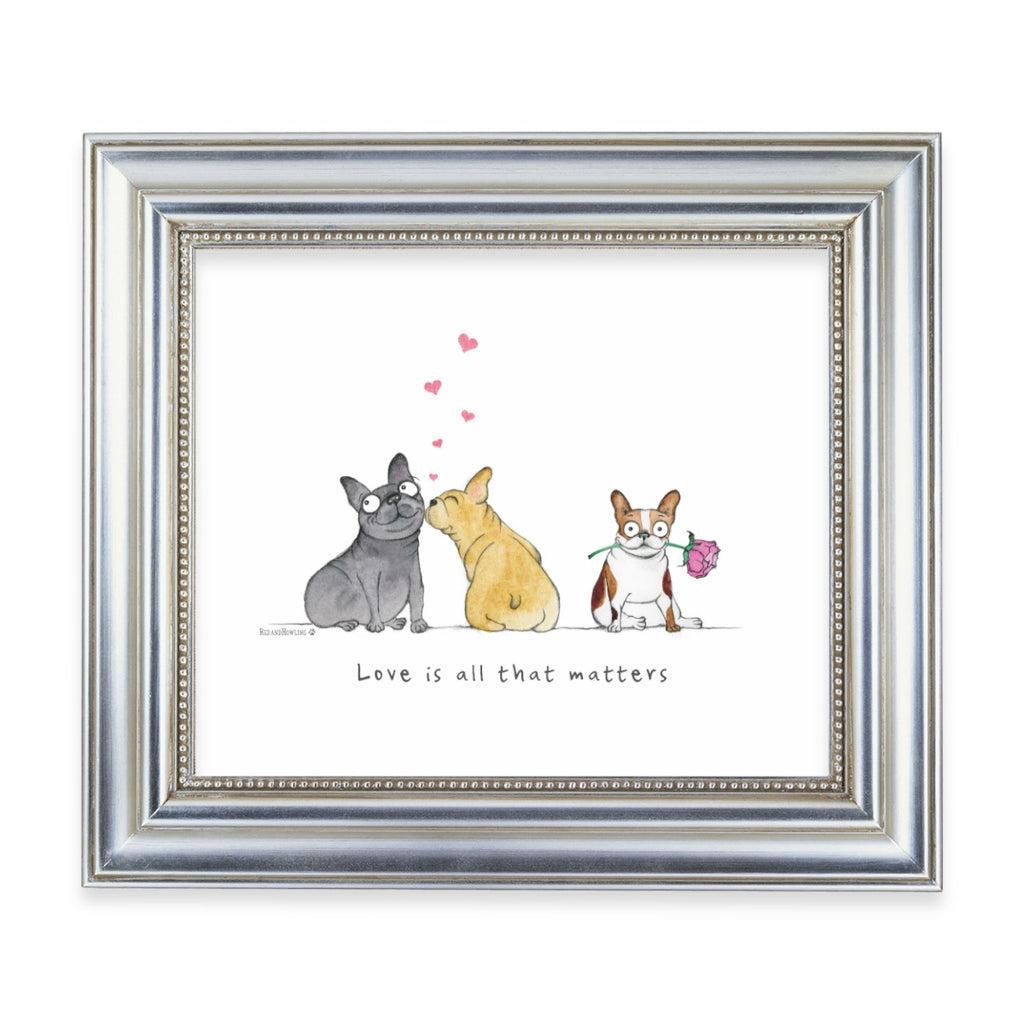 "Love Is All That Matters" Archival Giclée Print - Red and Howling